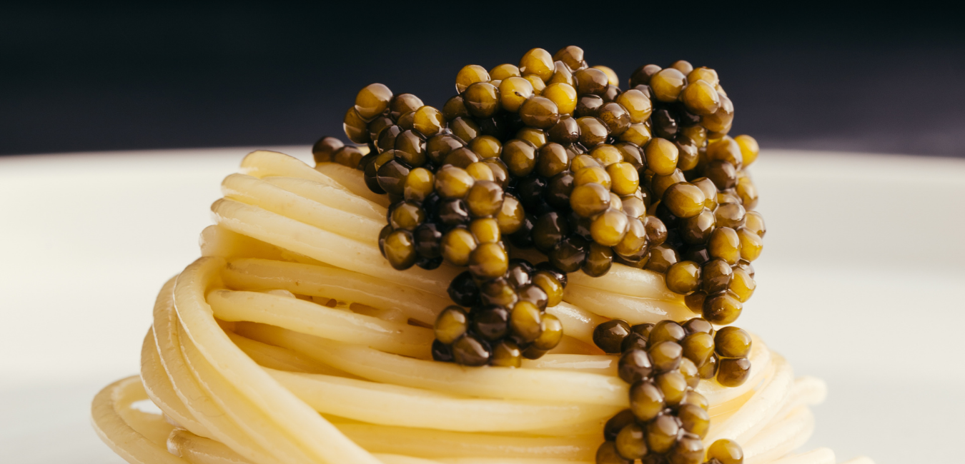 Elevate a simple spaghetti dish with fine caviar. The best caviar recipe for pasta lovers!