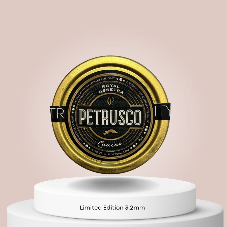 PETRUSCO BLACK Limited Edition Royal Ossetra Caviar